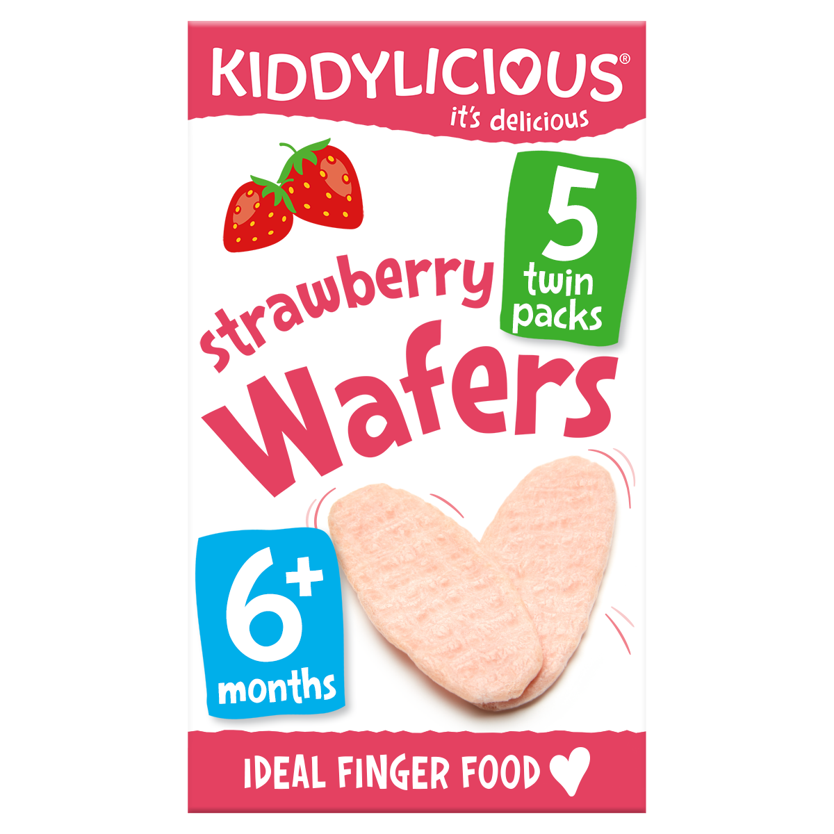 Kiddylicious Mini Wafers - Strawberry