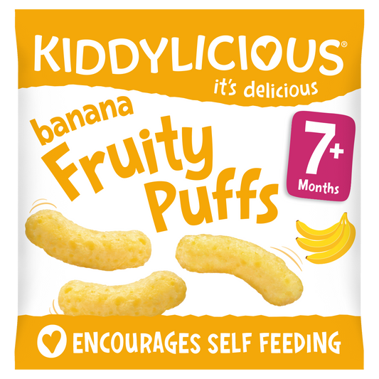Kiddylicious Fruity Puffs - Banana