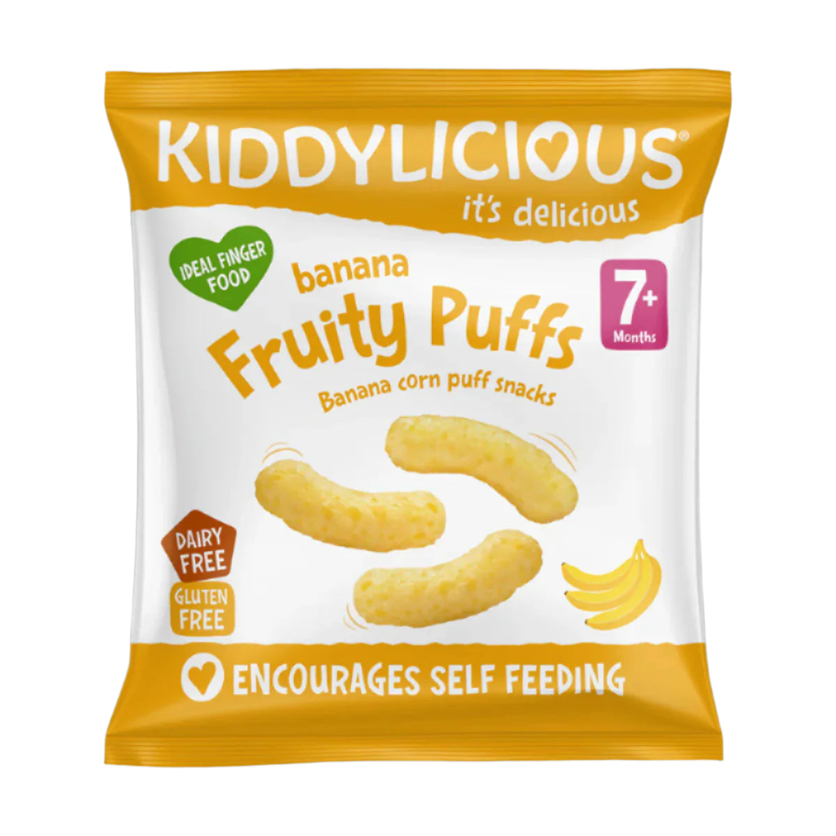 Kiddylicious Fruity Puffs - Banana