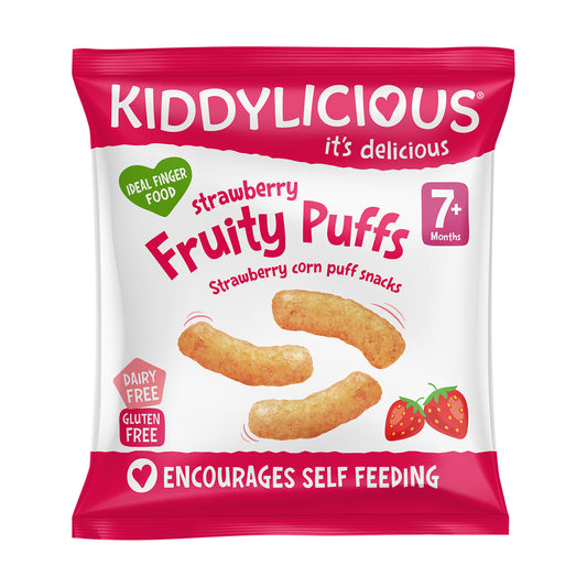 Kiddylicious Fruity Puffs - Strawberry
