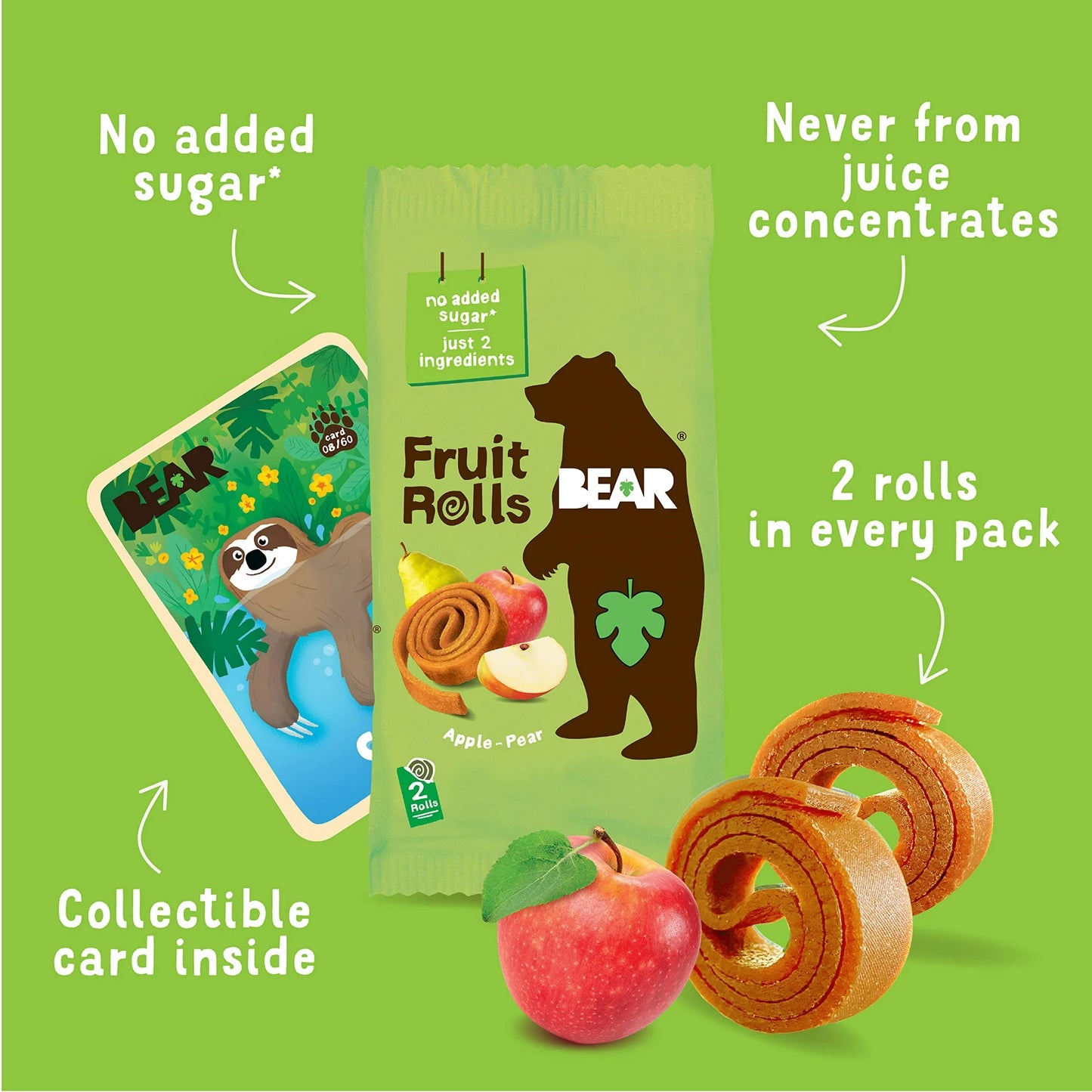 Bear Fruit Roll - Apple