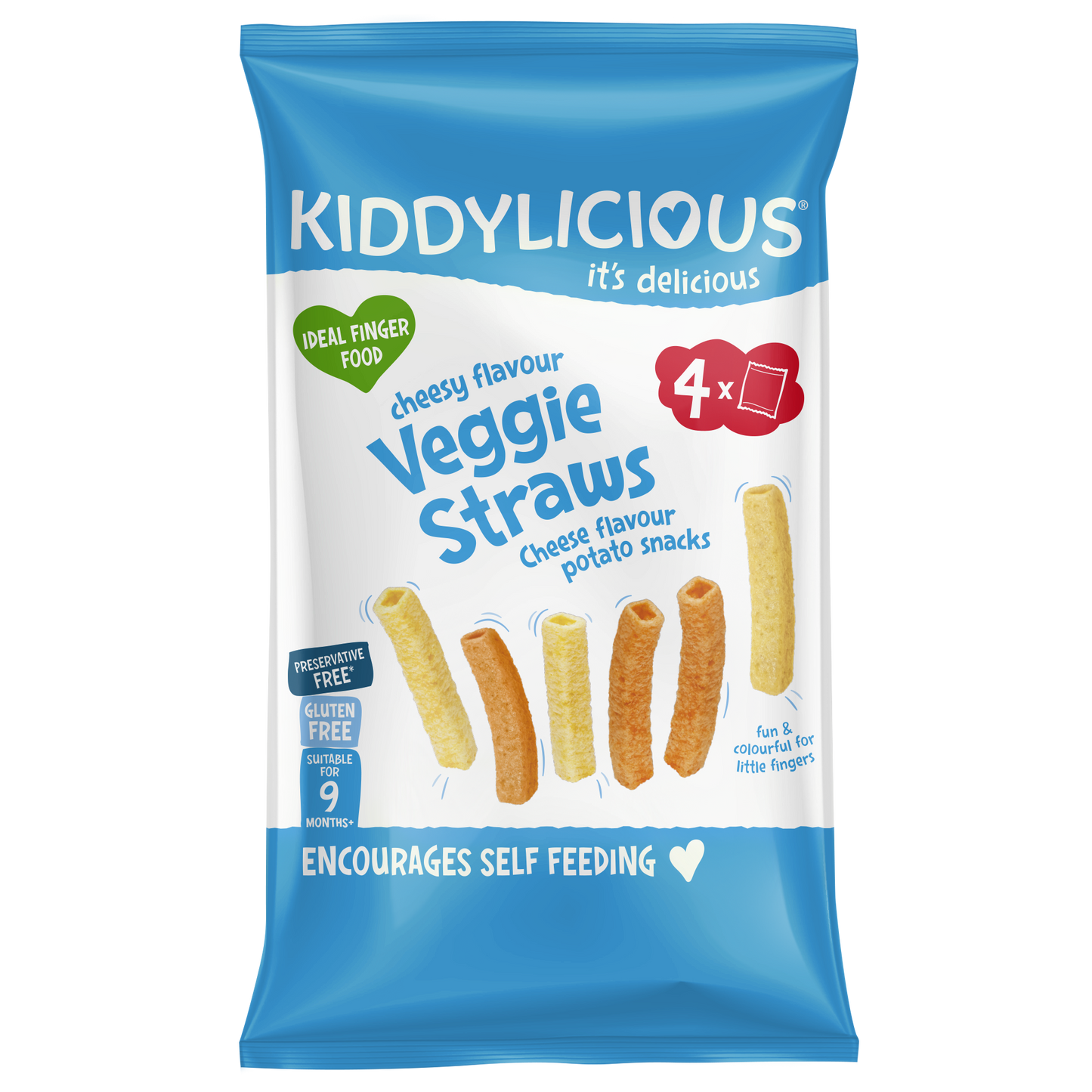 Kiddylicious Cheesy Flavoured Veggie Straws