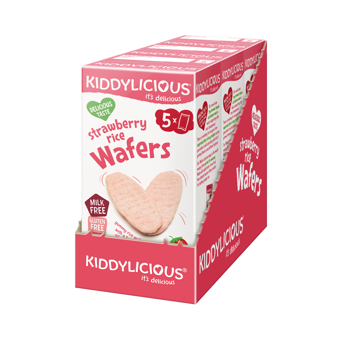 Kiddylicious Mini Wafers - Strawberry