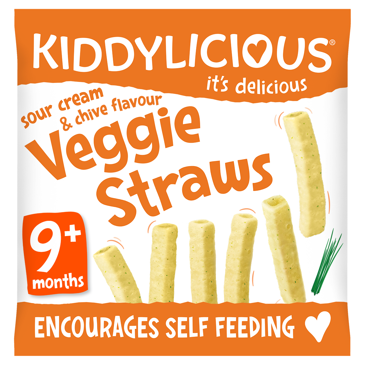 Kiddylicious Sour Cream And Chives Flavoured Veggie Straws