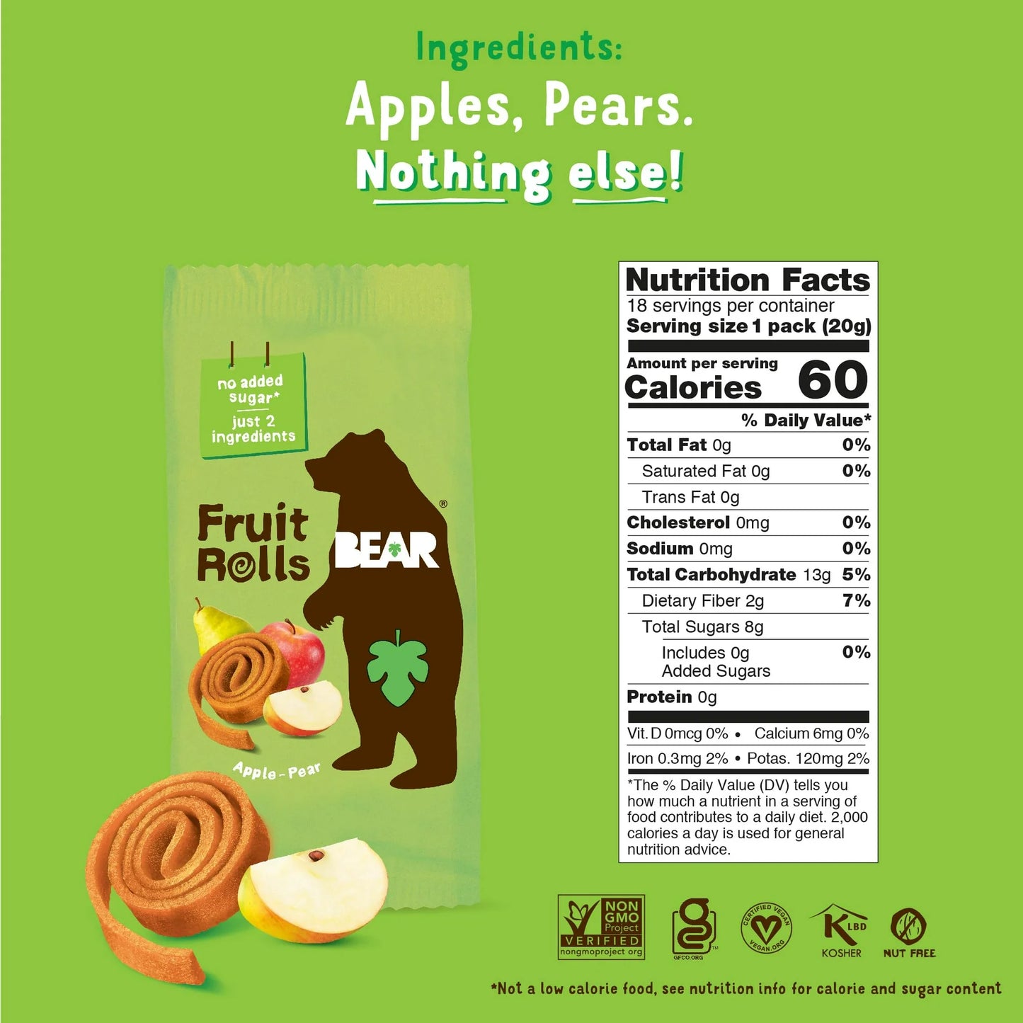 Bear Fruit Roll - Apple