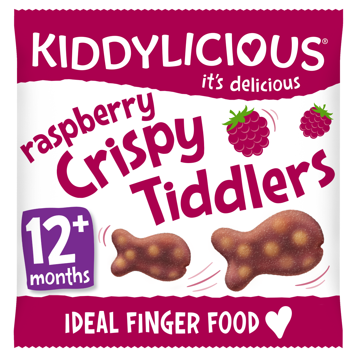 Kiddylicious Crispy Tiddlers - Raspberry