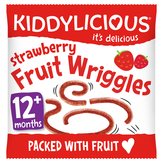 Kiddylicious Fruit Wriggles - Strawberry