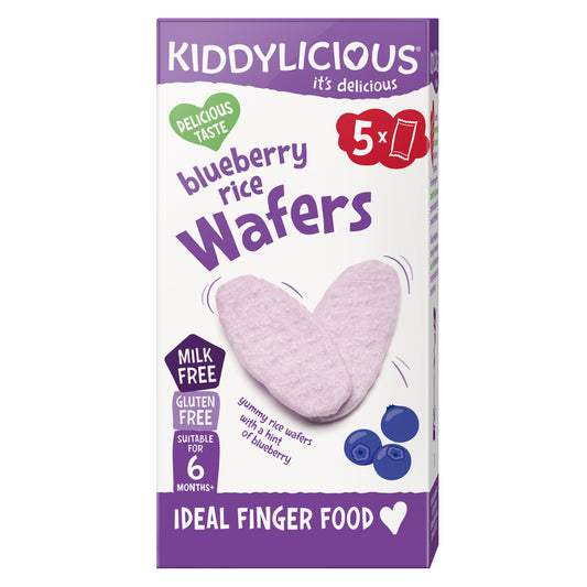 Kiddylicious Mini Wafers - Blueberry