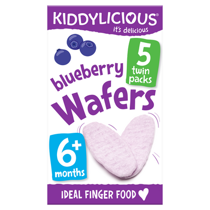 Kiddylicious Mini Wafers - Blueberry