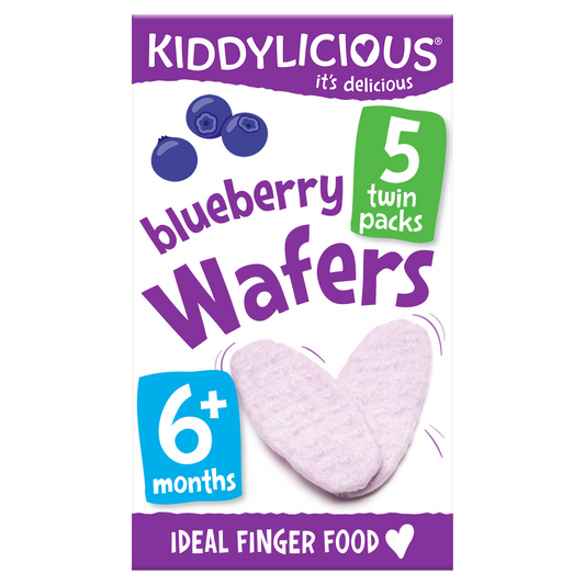 Kiddylicious Mini Wafers - Blueberry
