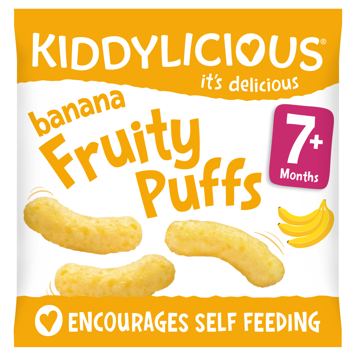 Kiddylicious Fruity Puffs - Banana