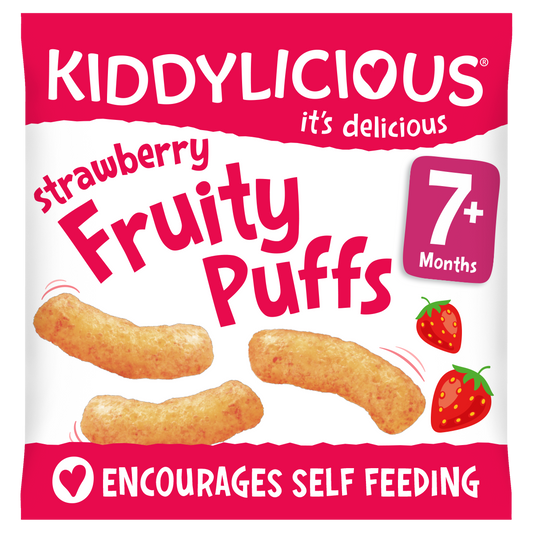 Kiddylicious Fruity Puffs - Strawberry