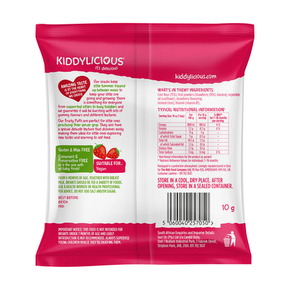 Kiddylicious Fruity Puffs - Strawberry