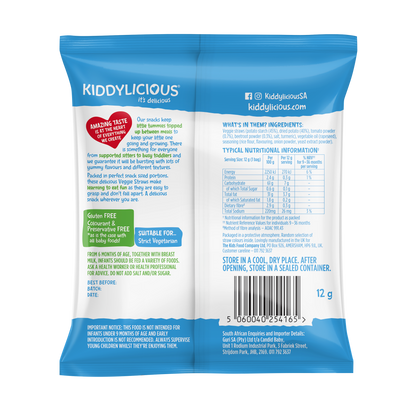 Kiddylicious Cheesy Flavoured Veggie Straws