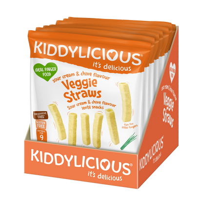 Kiddylicious Sour Cream And Chives Flavoured Veggie Straws