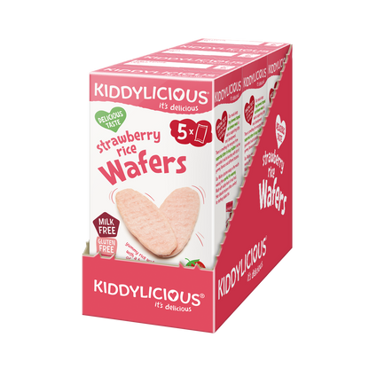 Kiddylicious Mini Wafers - Strawberry