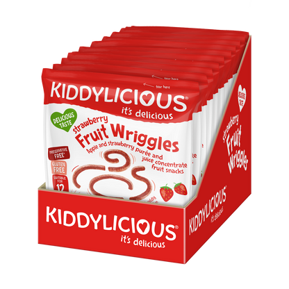 Kiddylicious Fruit Wriggles - Strawberry