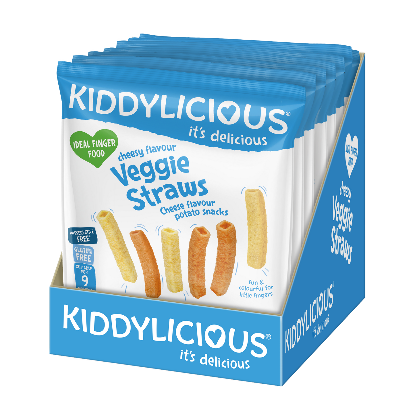 Kiddylicious Cheesy Flavoured Veggie Straws