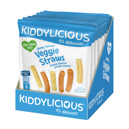 Kiddylicious Cheesy Flavoured Veggie Straws