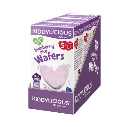 Kiddylicious Mini Wafers - Blueberry